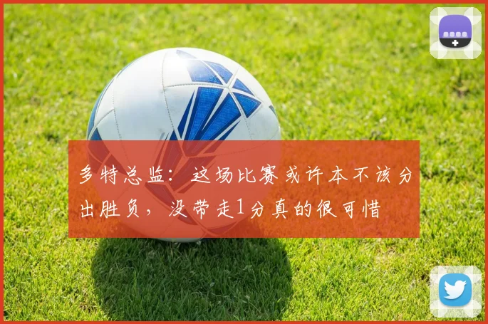 多特总监：这场比赛或许本不该分出胜负，没带走1分真的很可惜